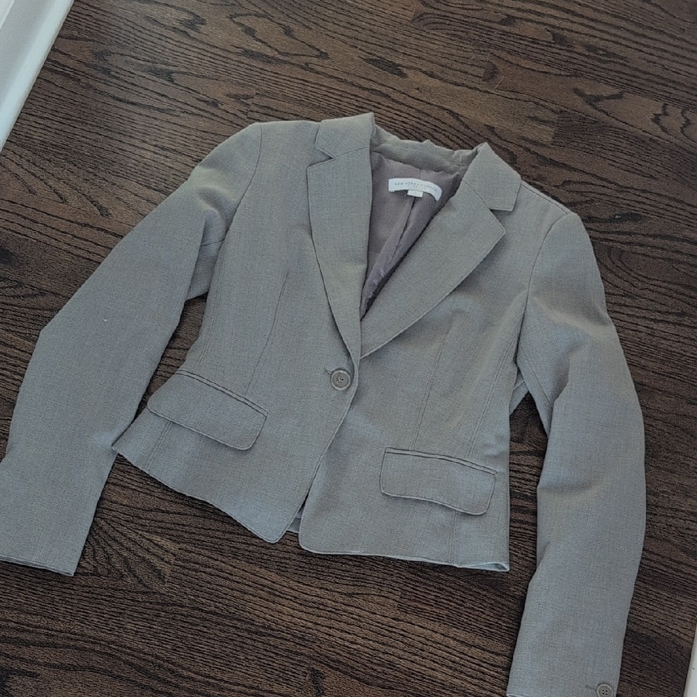 Women's New York & Co Gray Blazer